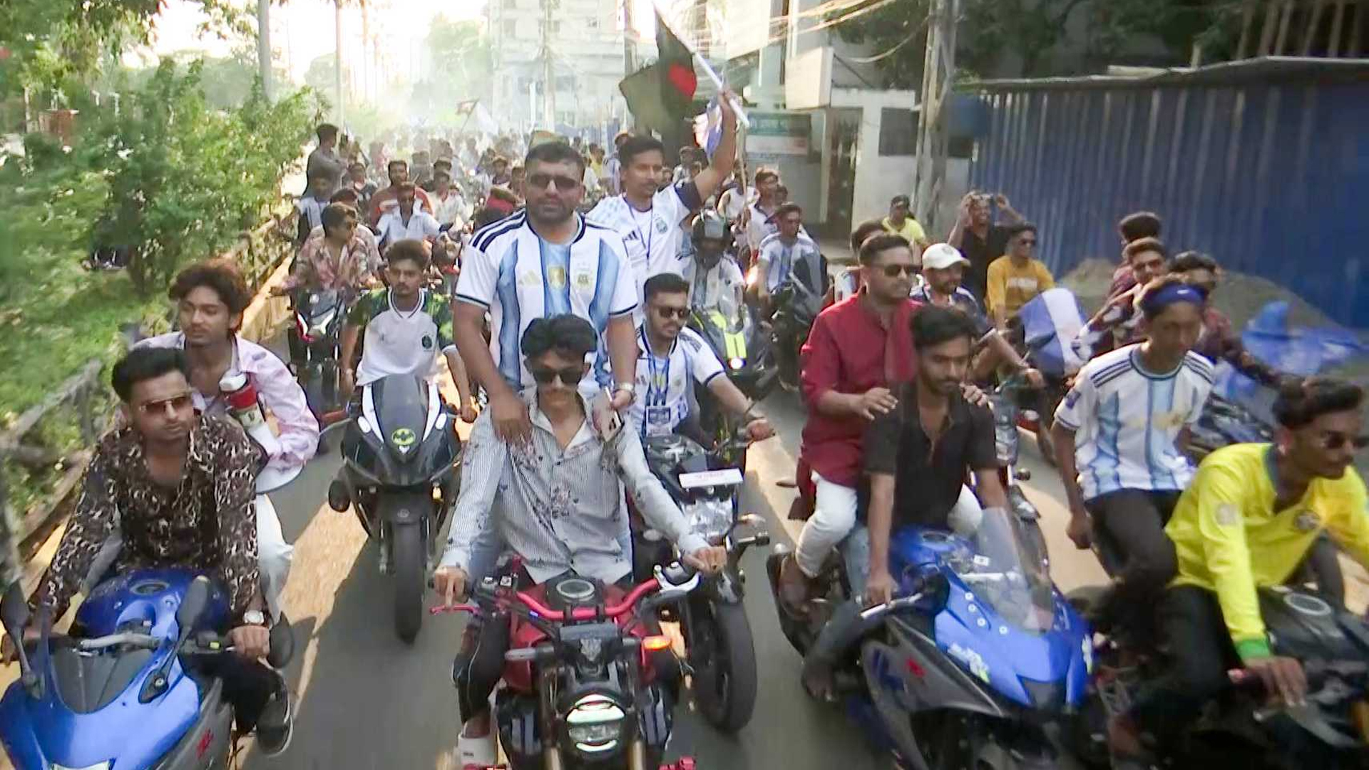 বিশ্বকাপ ফুটবলের মহোৎসবে মাতোয়ারা রাজশাহী