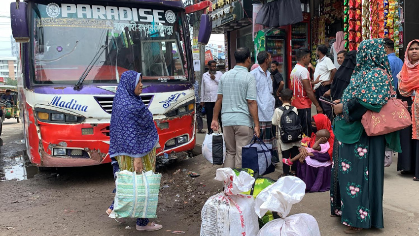 দুই দিন পর রাজশাহী থেকে বাস চলাচল শুরু